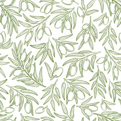 Fototapeta na wymiar Olive pattern 2 green
