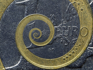 Endless 1 Euro Coin Spiral