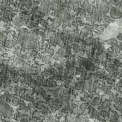 Seamless hand drawn pencil sketch pattern for surface print. High quality illustration. Ornate hand drawn look with lights and shadows and crosshatch texture. Ornate abstract design in perfect repeat.