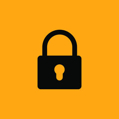 Lock icon. Lock icon vector. Lock icon vector illustration. lock icon flat and modern.