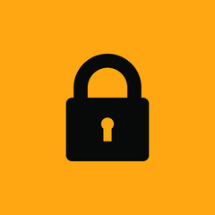 Lock icon. Lock icon vector. Lock icon vector illustration. lock icon flat and modern.