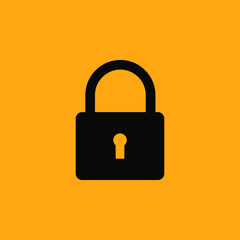 Lock icon. Lock icon vector. Lock icon vector illustration. lock icon flat and modern.