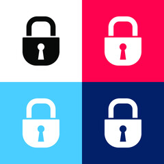 Lock icon. Lock icon vector. Lock icon vector illustration. lock icon flat and modern.