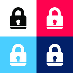 Lock icon. Lock icon vector. Lock icon vector illustration. lock icon flat and modern.