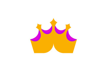 abstract crown modern logo vector