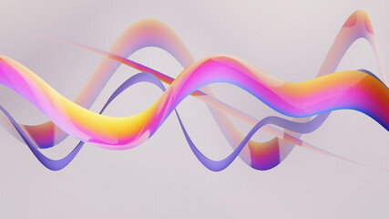 3d liquid abstract gradient background rendered