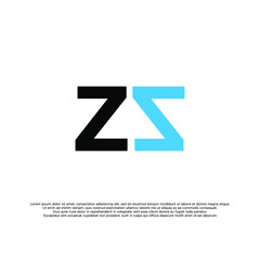 Obraz premium Simple modern minimalist logo of letter z with white background