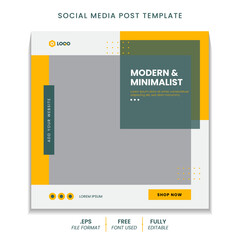 social media post for home interior design with furniture