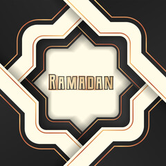 view of the Ramadan themed mosque in the mosaic 3d papercut