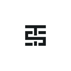 Monogram TS ST Initial Logo Design Inspiration