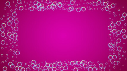 Soap foam. Detergent bath bubble and suds for bathtub. Shampoo.