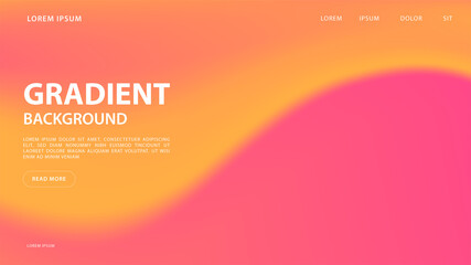 Abstract vibrant gradient background in rad and orange tones. for graphic colorful design, layout design template for brochure.