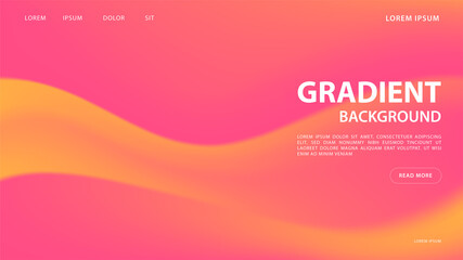 Abstract vibrant gradient background in rad and orange tones. for graphic colorful design, layout design template for brochure.