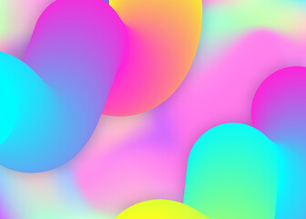 Fluid dynamic background with liquid shapes and elements.