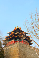 Snow-Covered Forbidden City Corner Tower 1