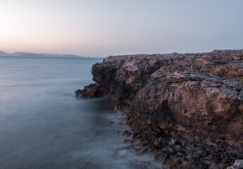 Sunset in Can Marroig in Formentera, Spain