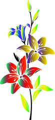 abstract flower design