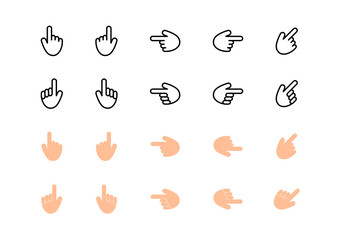 手　指　アイコン　セット
