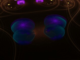 Imaginatory fractal background generated Image