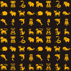 seamless pattern with animals