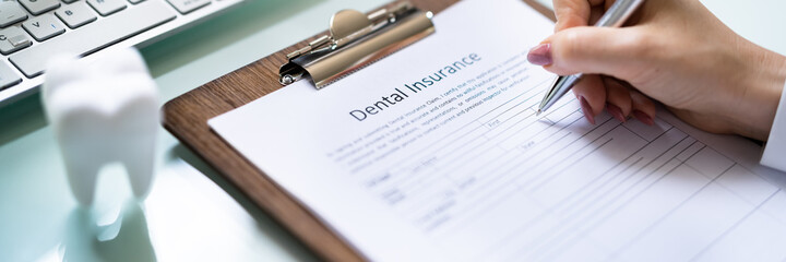 Dental Insurance Form On Desk