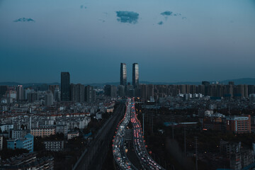 Obraz premium city skyview of kunming
