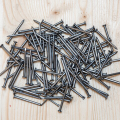 nails of various shapes and sizes - Carpenter hobby - Diy - carpentry work