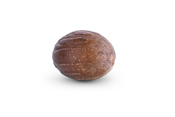 Nutmeg isolated on white background