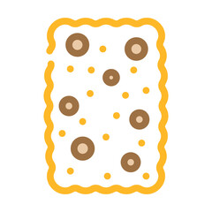 cracker dessert color icon vector. cracker dessert sign. isolated symbol illustration