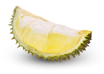  Durian fruit isolated on white background