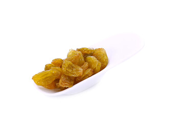 Dried raisins isolated on a background