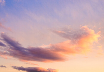 Naklejka na ściany i meble Sunset in the clouds