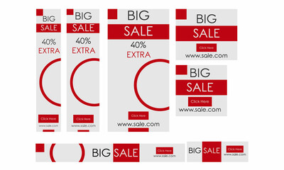 Big Sale Promotional Web Banner Vector Template