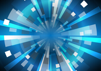 Infographic design. Glowing technology speed. Communication data link. Connection system of media. Glitch movement. Abstract digital background. Sci-fi innovation