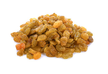 Dried raisins isolated on a background