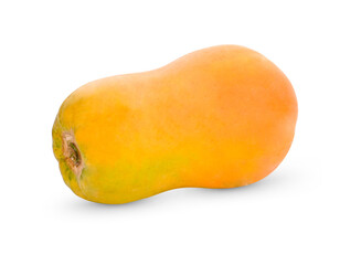 papaya fruit isolated 0n white background