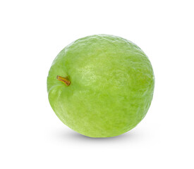 pink  guava fruit isolated on white background.