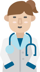 Doctor Icon. Medical Check up concept icon style
