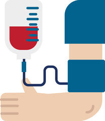 Donate Blood Icon. Medical Check up concept icon style