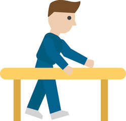 Physical Icon. Medical Check up concept icon style	