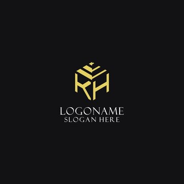 Letter Logo Monogram Hexagon Shape Crown Castle Geometric Style Design  Stock Photo by ©priyo181290@gmail.com 670730076