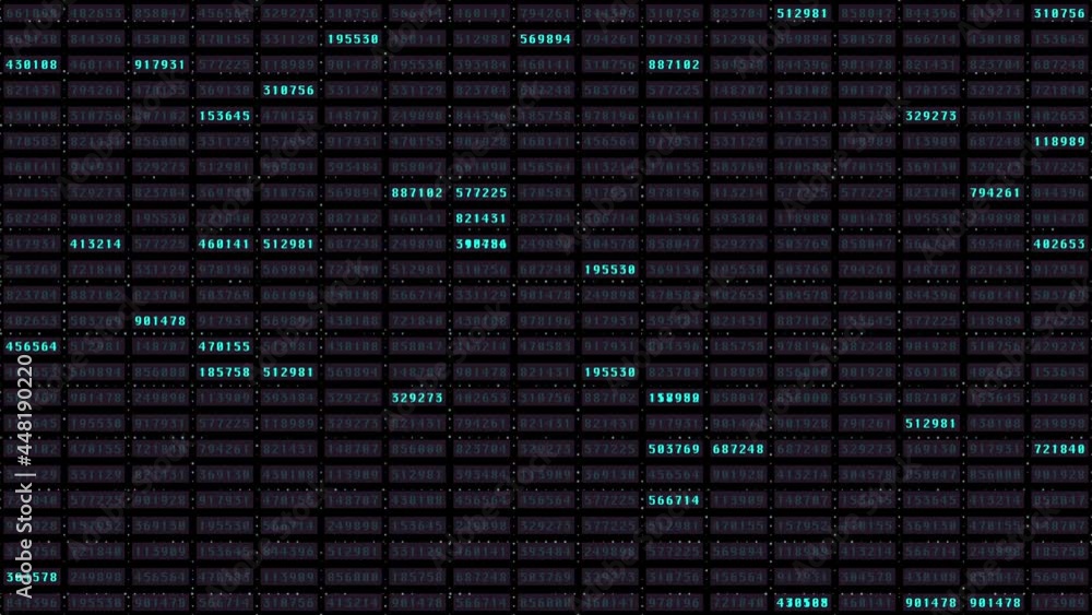 Aufkleber Futuristic Digital Binary Matrix Scifi Visual Data System Analysis 4K Animation