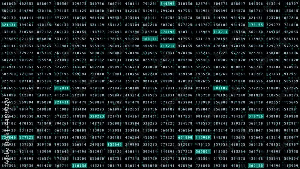 Poster HUD Binary Computer Coding Hacker Screen Number Cyber Technology Digital 4K Footage