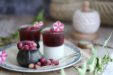 ブルーベリーのゼリー