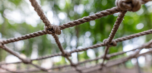 Rope net as an attraction
