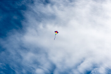 Fototapeta na wymiar Colorful Kites flying over the sky