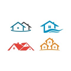 home logo vector icon illustration