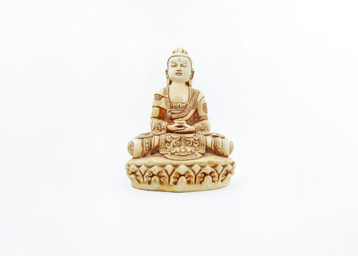 Buddha figure isolated on white background