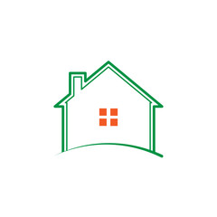 House Real Estate Premium Apartment Buildings Elegant Luxury logo design