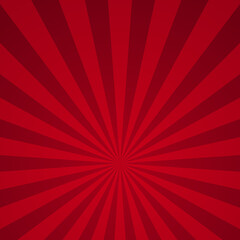 Sunlight horizontal background. red color burst background. Vector illustration.